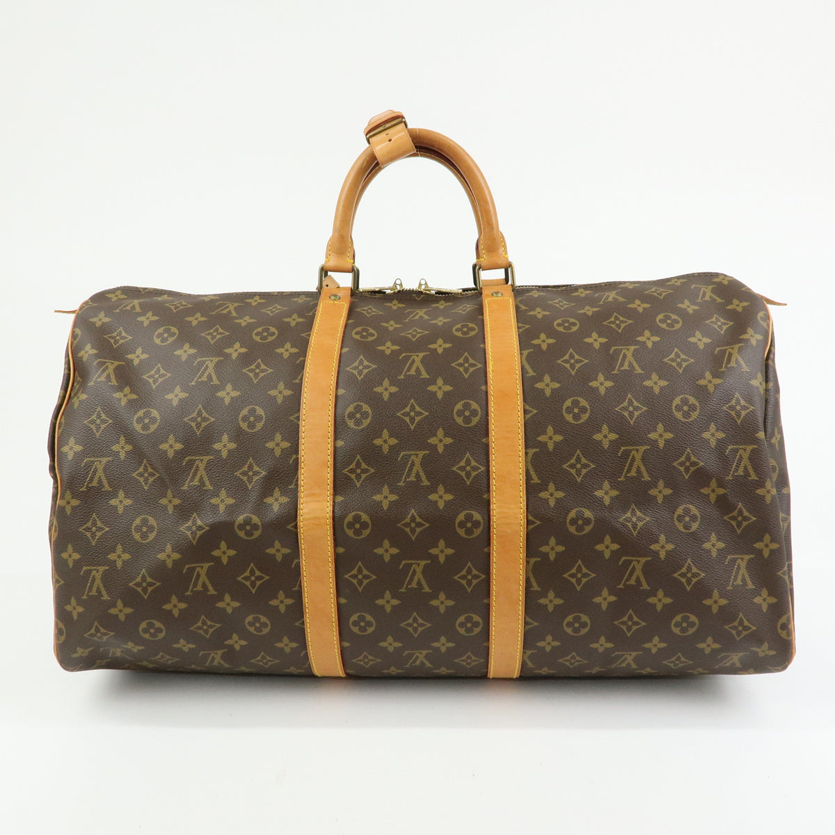 Louis Vuitton Monogram Keep All 55 Boston Bag Brown M41424
