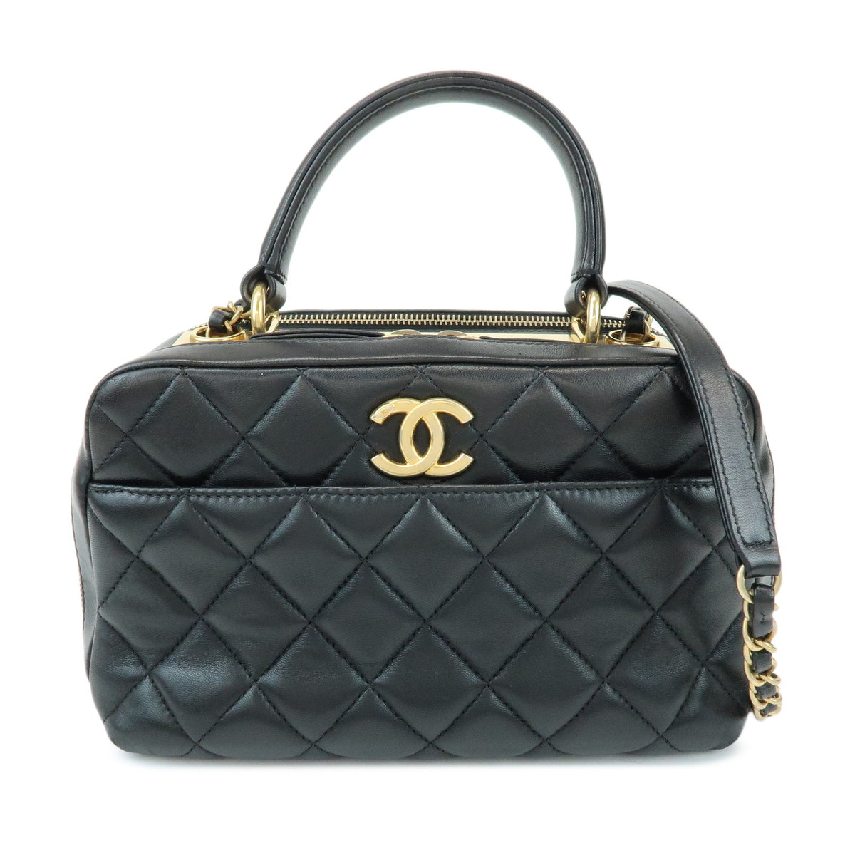 CHANEL COCO Mark Matelasse Trendy CC Small Top Handle 2Way Bag A92238