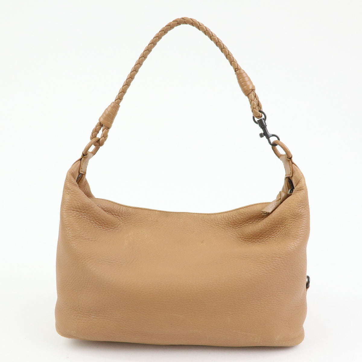 BOTTEGA VENETA Intrecciato Leather Shoulder Bag Hand Bag Brown