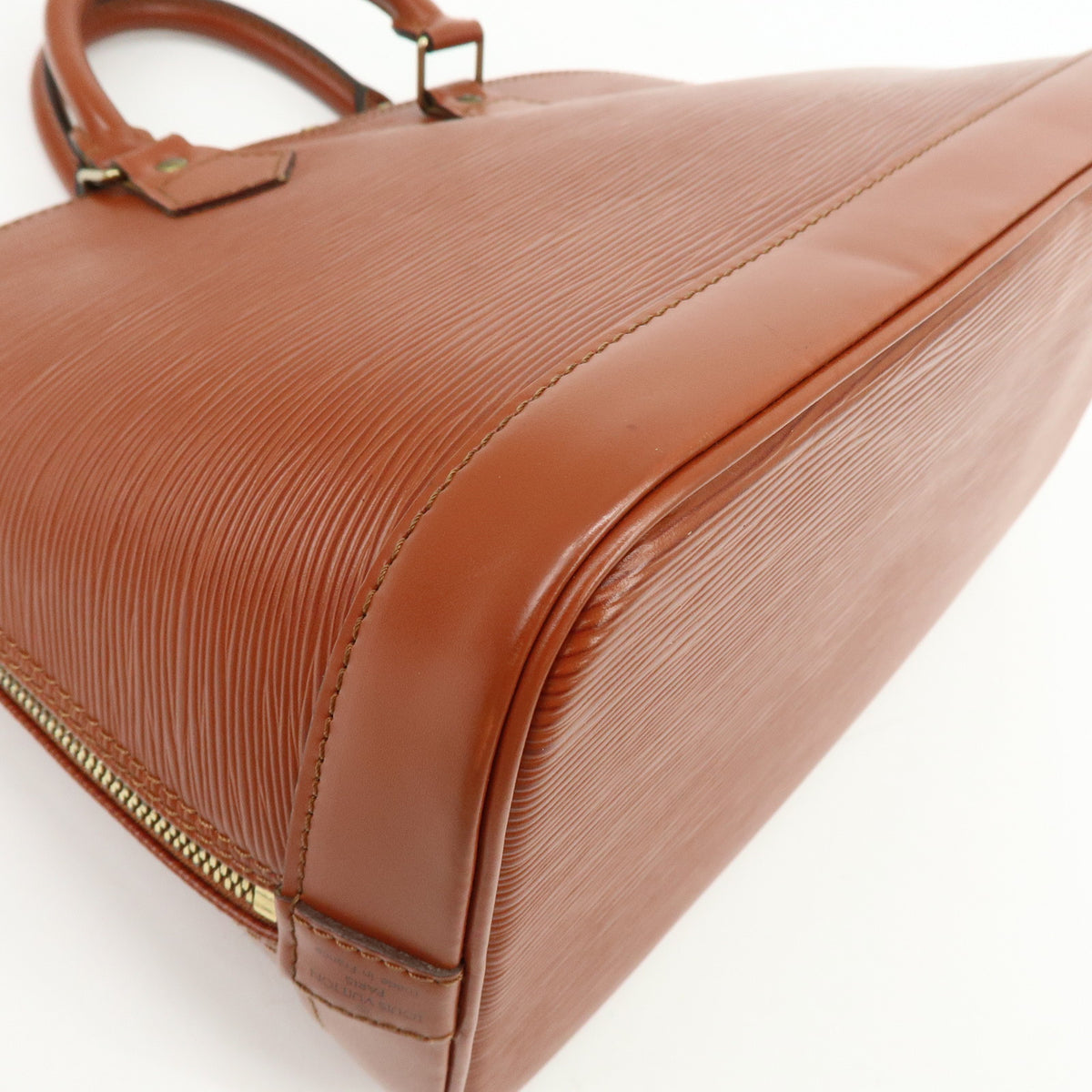 Louis Vuitton Epi Alma PM Leather Hand Bag Kenya Brown M52143