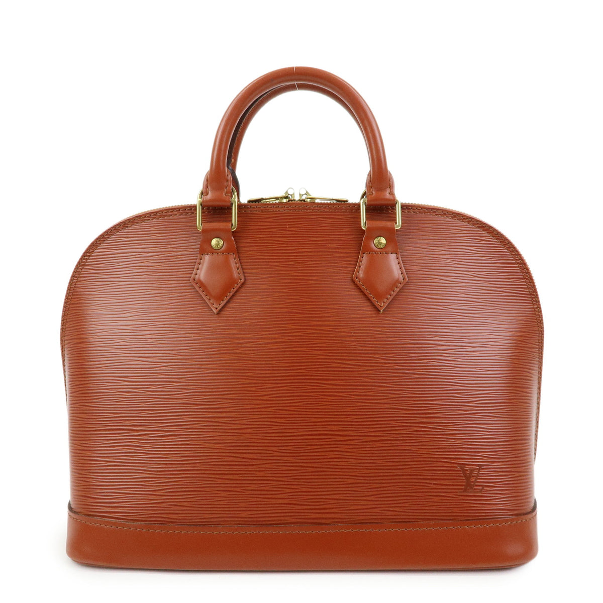 Louis Vuitton Epi Alma PM Hand Bag Kenya Brown M52143