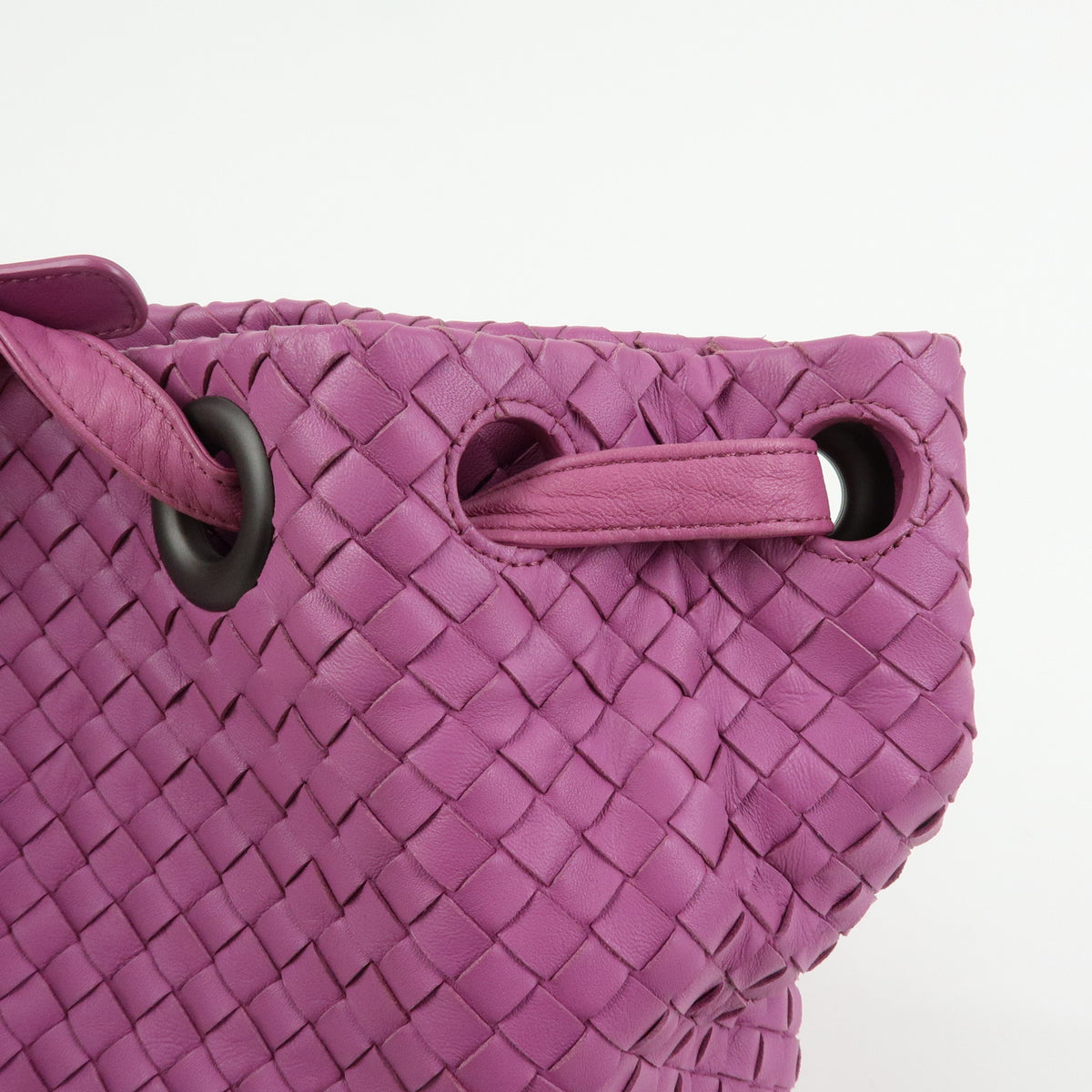 BOTTEGA VENETA Garda Intrecciato Leather Tote Bag Shoulder Bag Purple