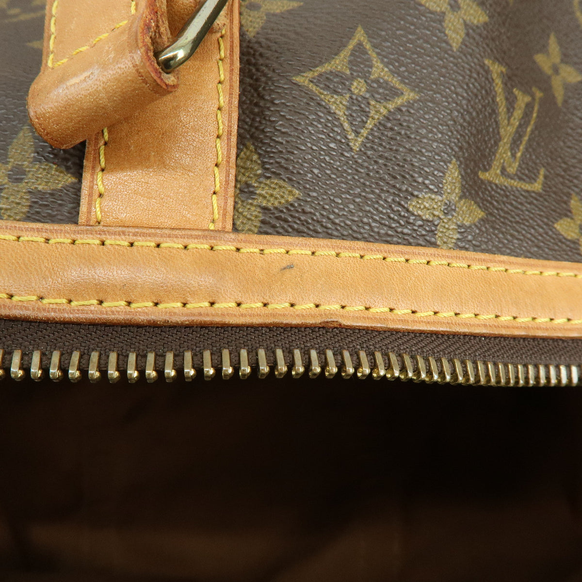 Louis Vuitton Monogram Sac Souple 55 Boston Bag Brown M41622
