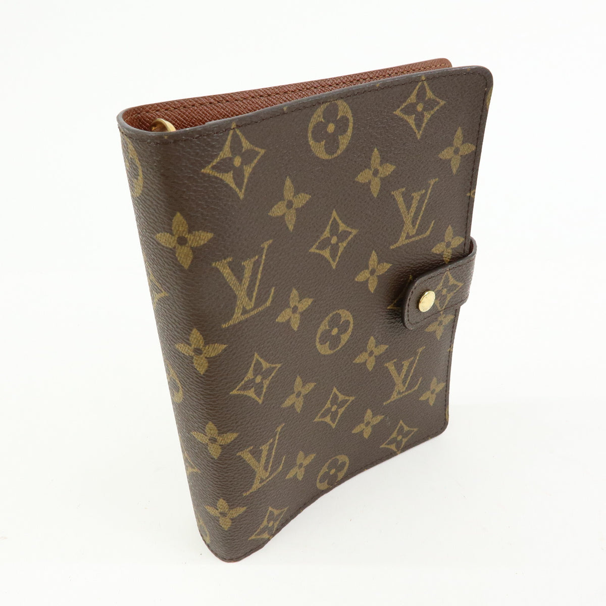 Louis Vuitton Monogram Agenda MM Planner Cover Brown R20105