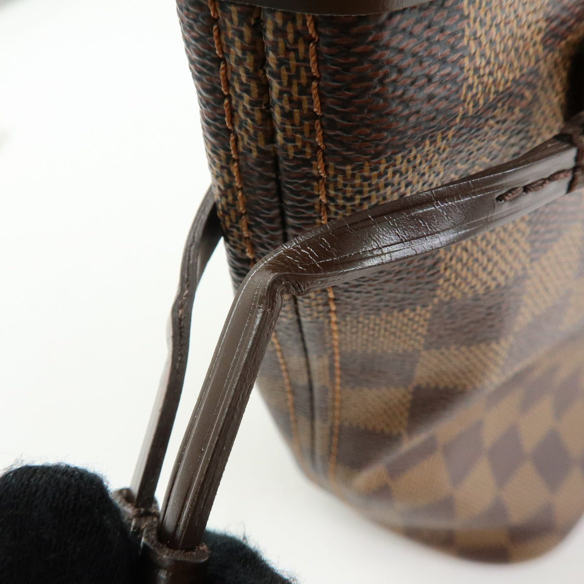 Louis Vuitton Damier Neverfull PM Tote Bag Shoulder Bag Ebene N51109