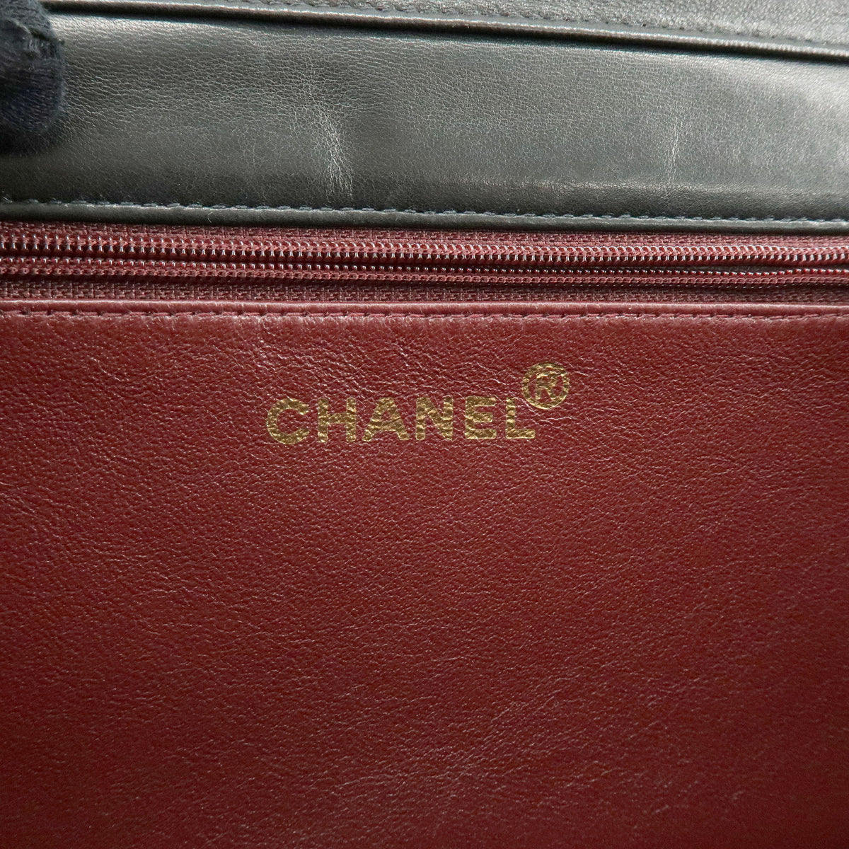 CHANEL Matelasse Lamb Skin Chain Shoulder Bag Black Gold