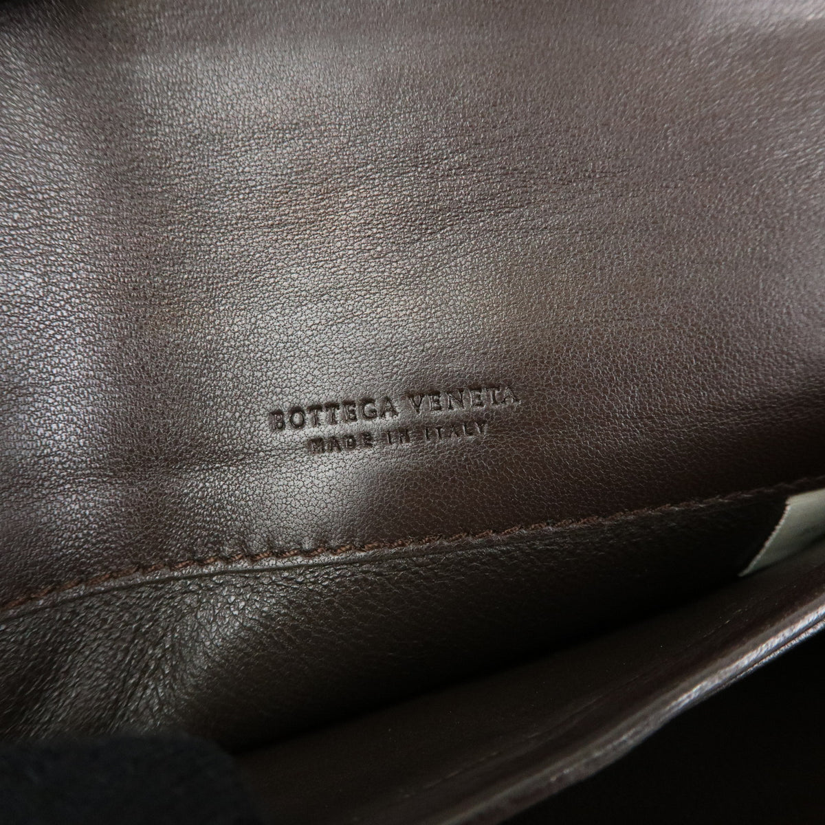 BOTTEGA VENETA Intrecciato Leather Bi-fold Long Wallet Brown 150509