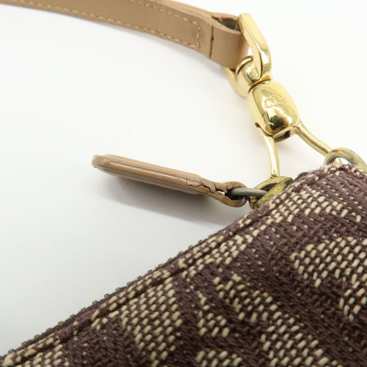 Christian Dior Saddle Pouch Trotter Jacquard Canvas Shoulder Bag