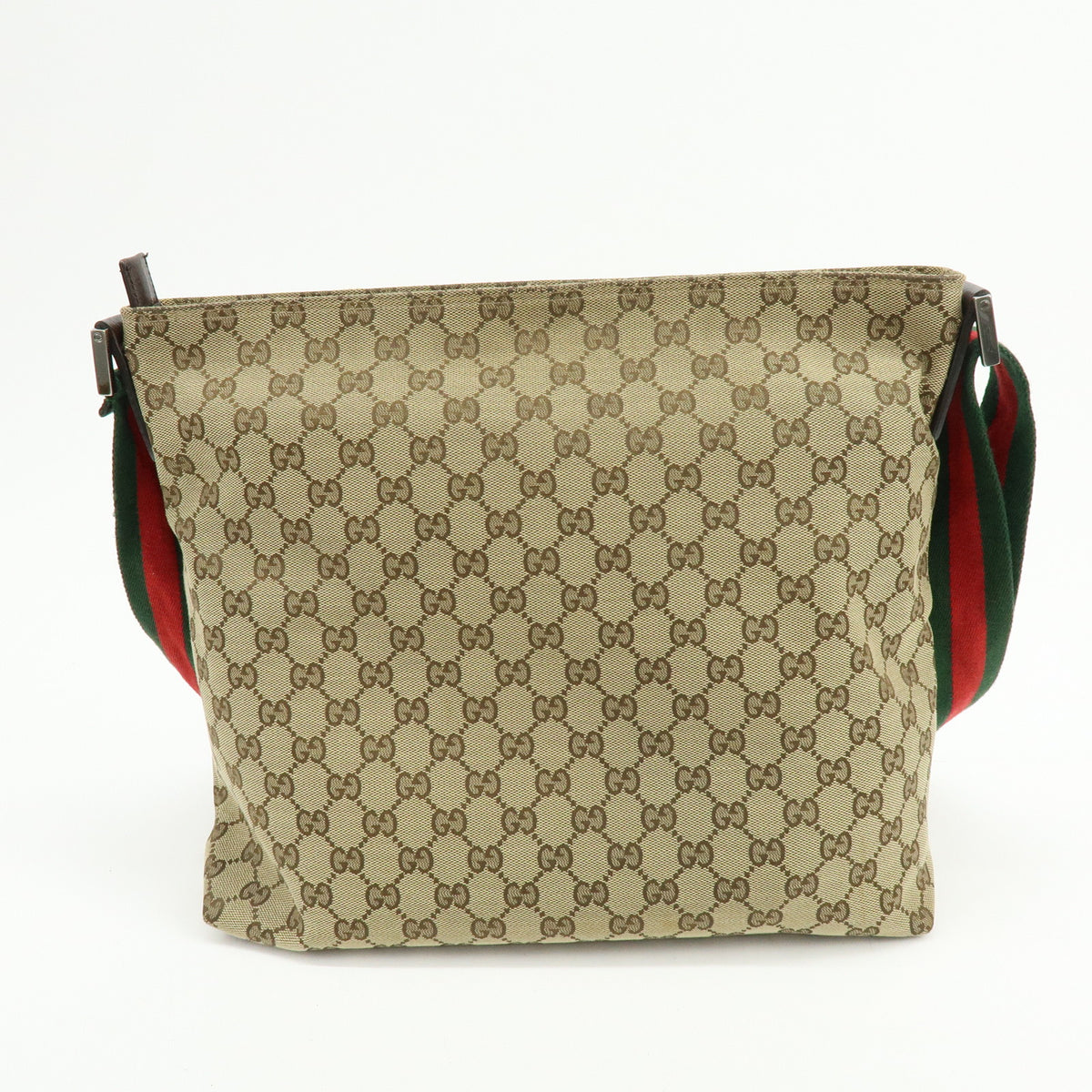 GUCCI Sherry GG Canvas Leather Shoulder Bag Crossbody Bag Beige 189751
