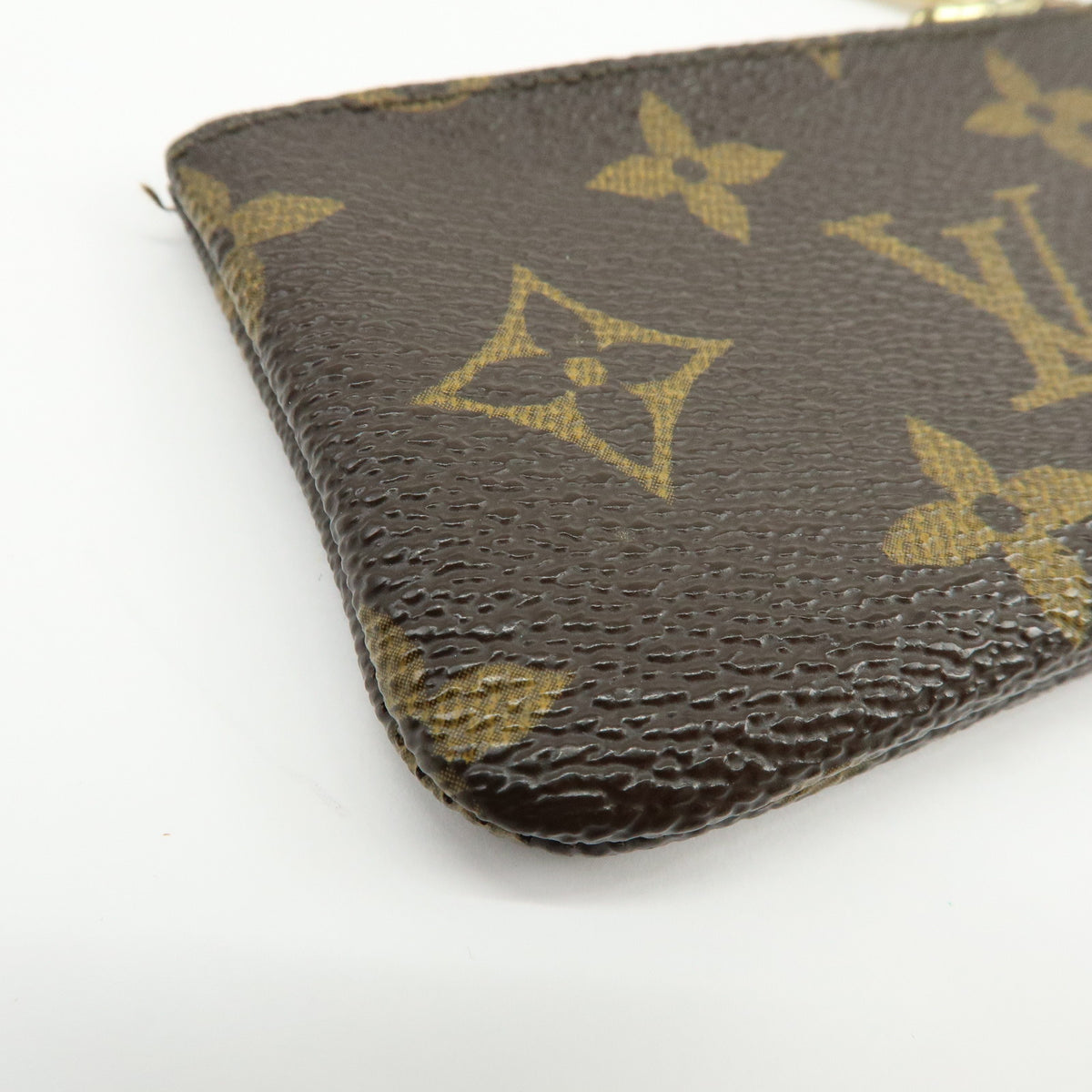 Louis Vuitton Monogram Pochette Cles Coin Case Key Case Brown M62650