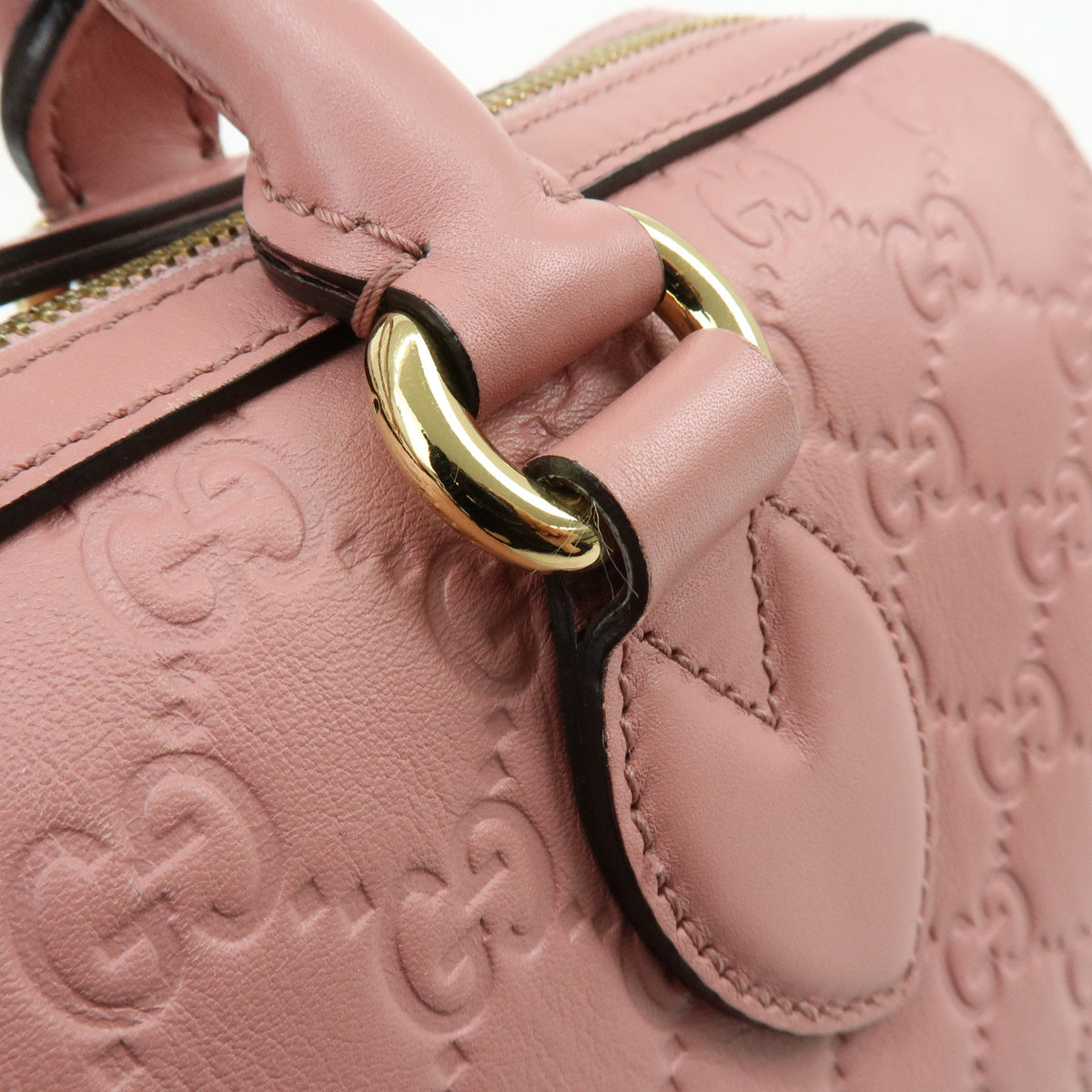 GUCCI Guccissima Leather 2Way Shoulder Bag Hand Bag Pink 453573