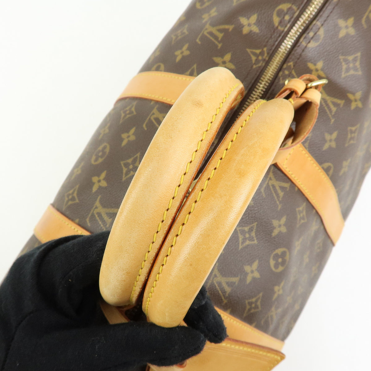 Louis Vuitton Monogram Keep All Bandouliere 50 Boston Bag Brown M41416