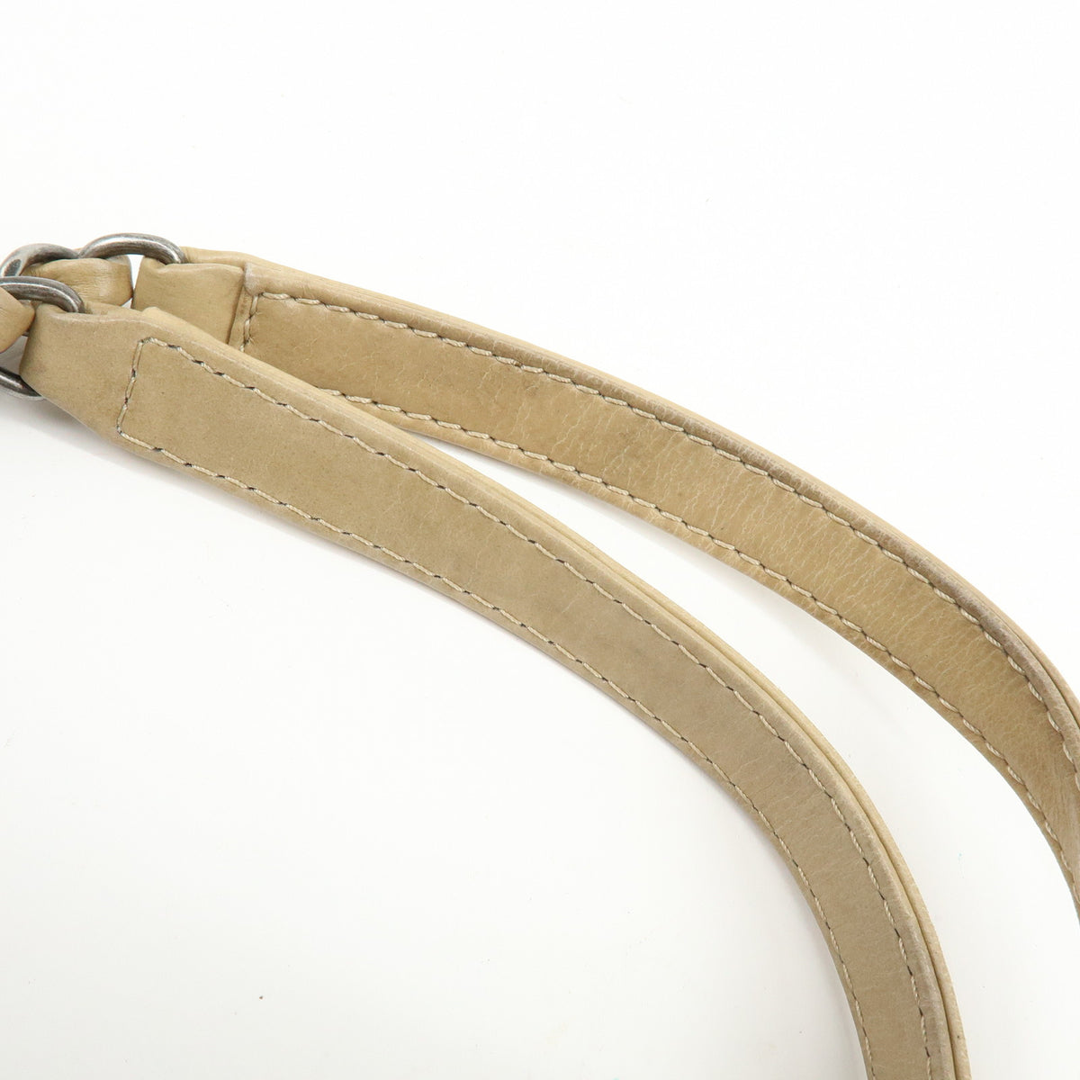 CHANEL COCO Mark Matelasse Chain Shoulder Bag Tote Bag Beige Silver