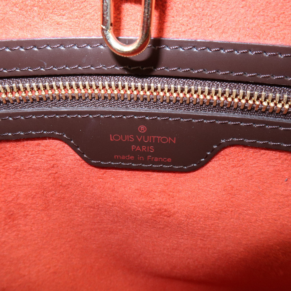 Louis Vuitton Manosque PM Damier Canvas Tote Bag Hand Bag Ebene N51121