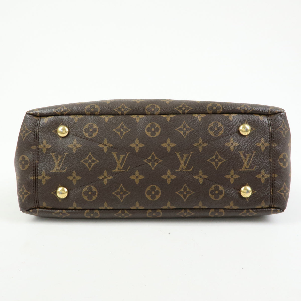 Louis Vuitton Monogram Pallas MM 2Way Bag Hand Bag Saffron M40929