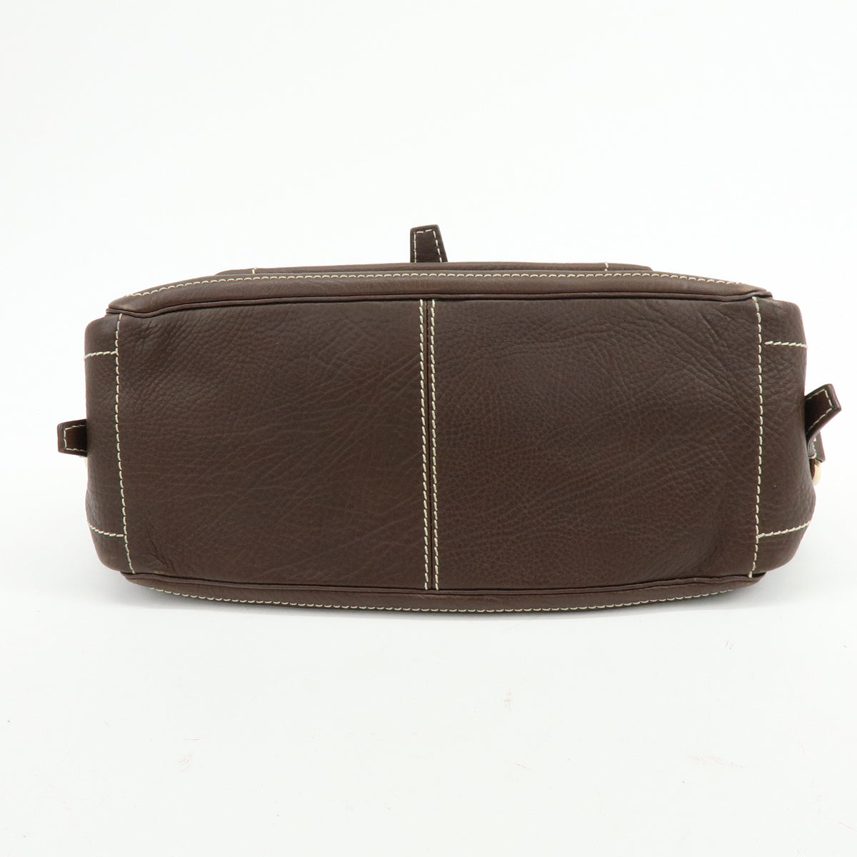 CELINE Boogie Bag Leather Hand Bag Brown