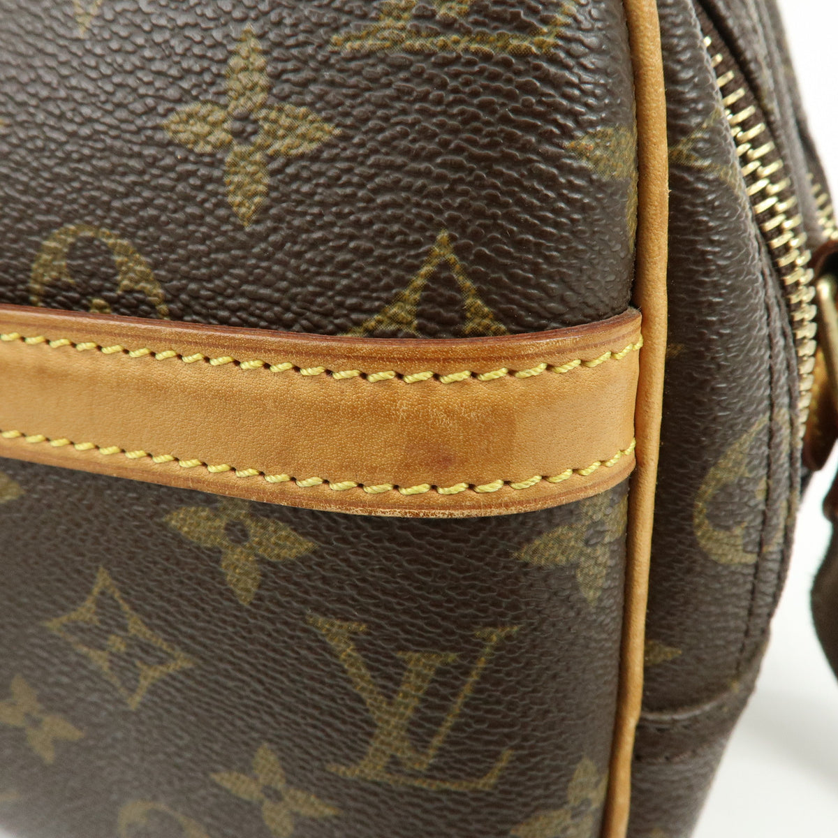 Louis Vuitton Monogram Reporter PM Shoulder Crossbody Bag Brown M45254