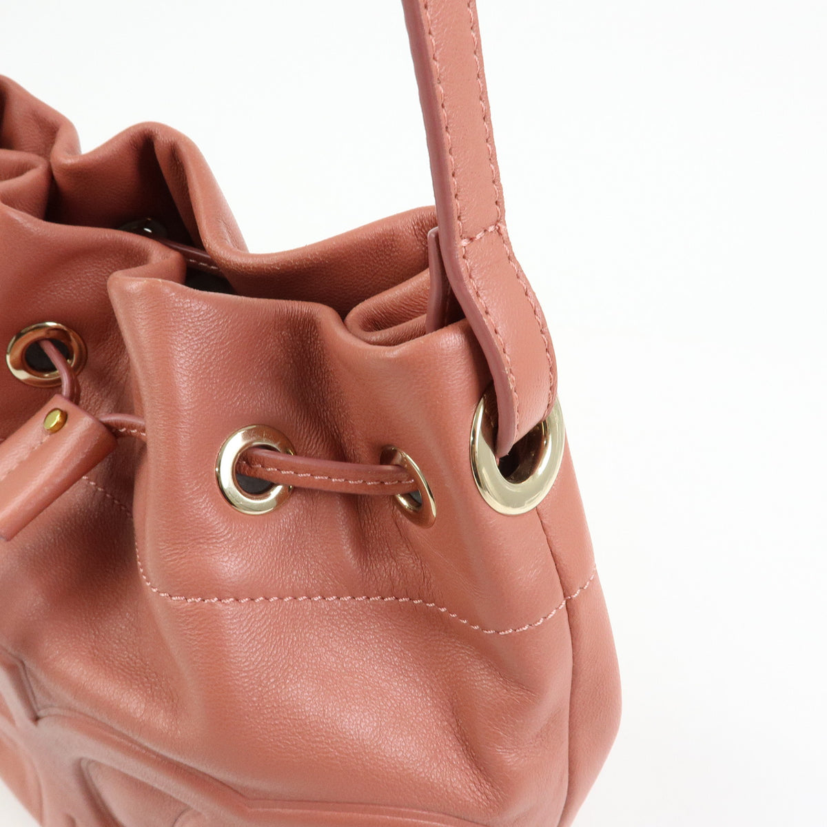 JIMMY CHOO Nappa Leather Juno S Shoulder Bag Crossbody Bag Pink
