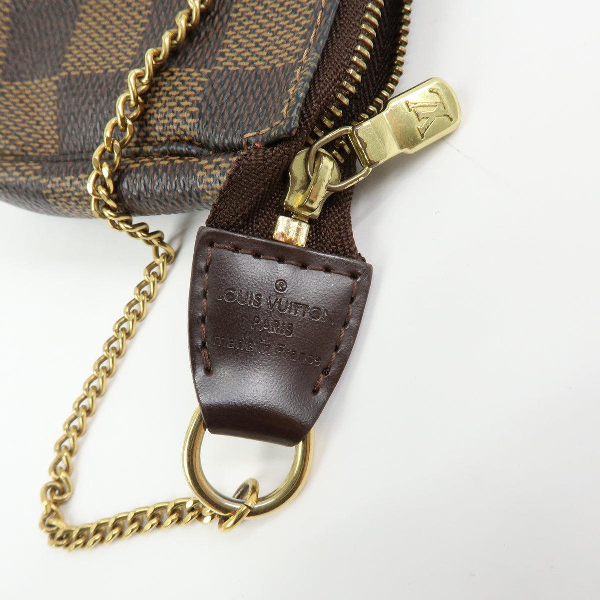 Louis Vuitton Damier Ebene Mini Pochette Accessoires Pouch N58009