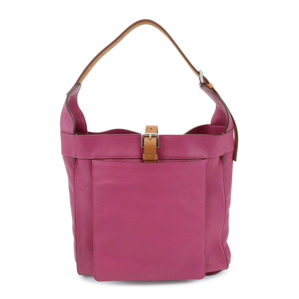HERMES Taurillon Clemence Marwari PM Shoulder Bag □O Stamped Tosca