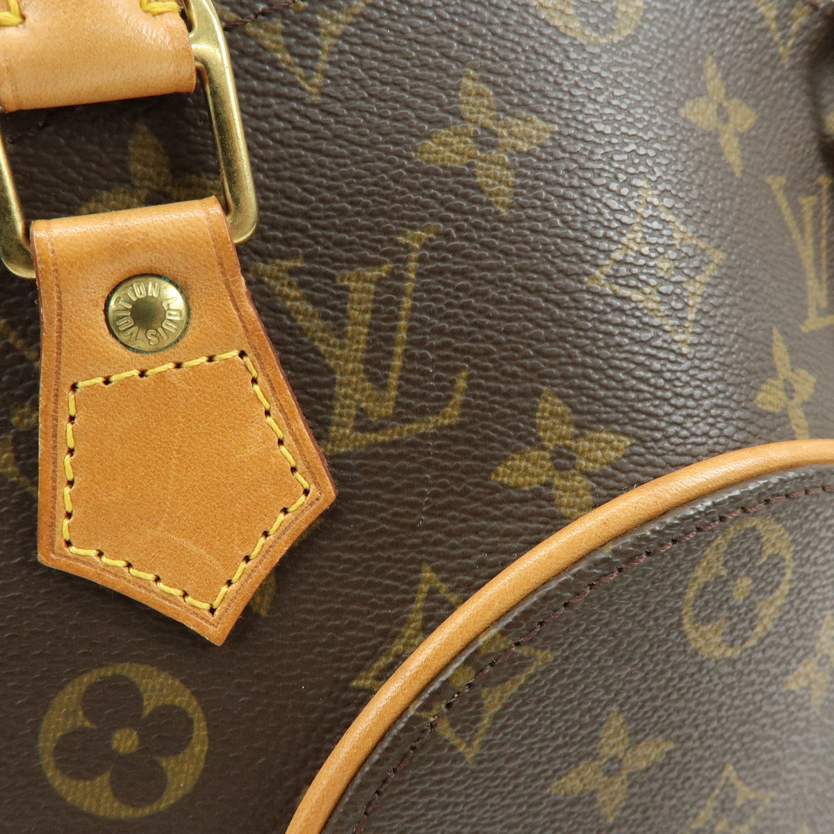 Louis Vuitton Monogram Ellipse PM Hand Bag Brown M51127