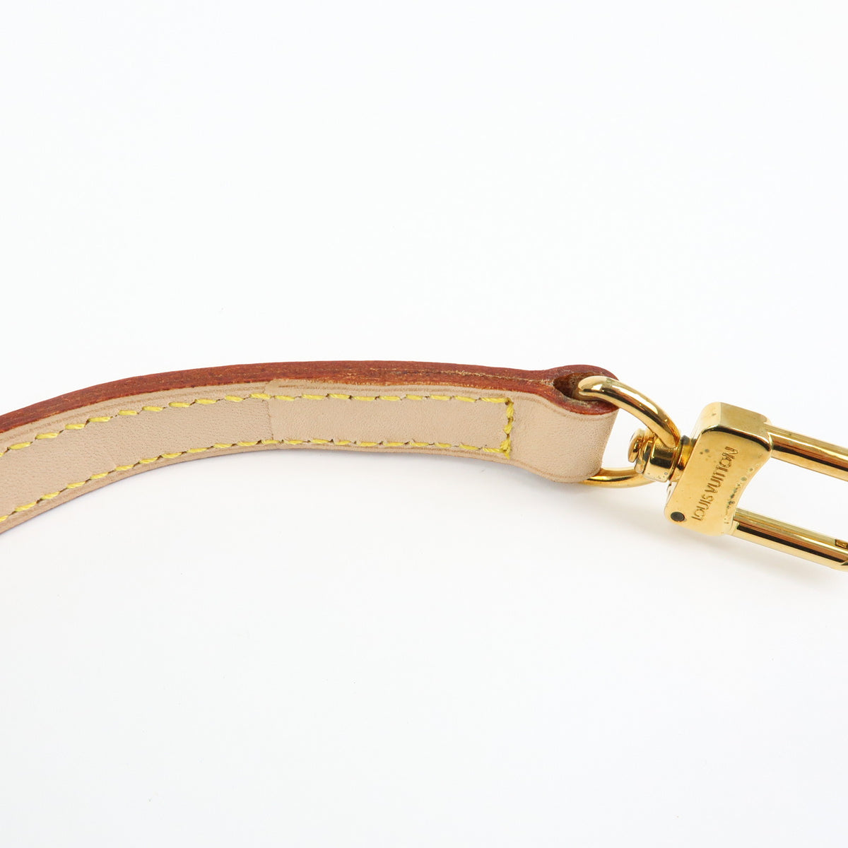 Louis Vuitton Leather Shoulder Strap 120cm 1.6cm Natrual J00144