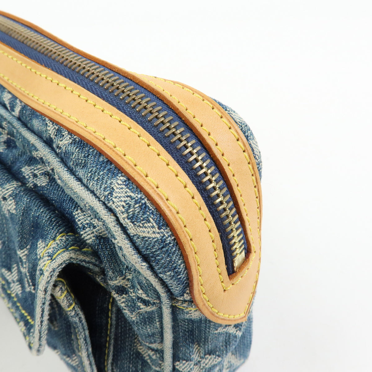 Louis Vuitton Monogram Denim Bum Bag Waist Bag Blue M95347