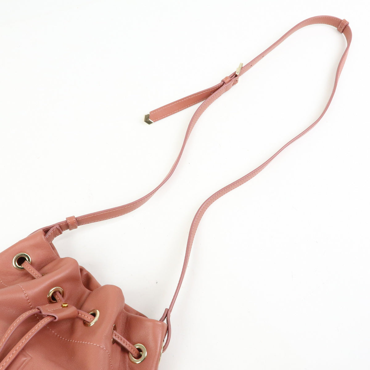 JIMMY CHOO Nappa Leather Juno S Shoulder Bag Crossbody Bag Pink
