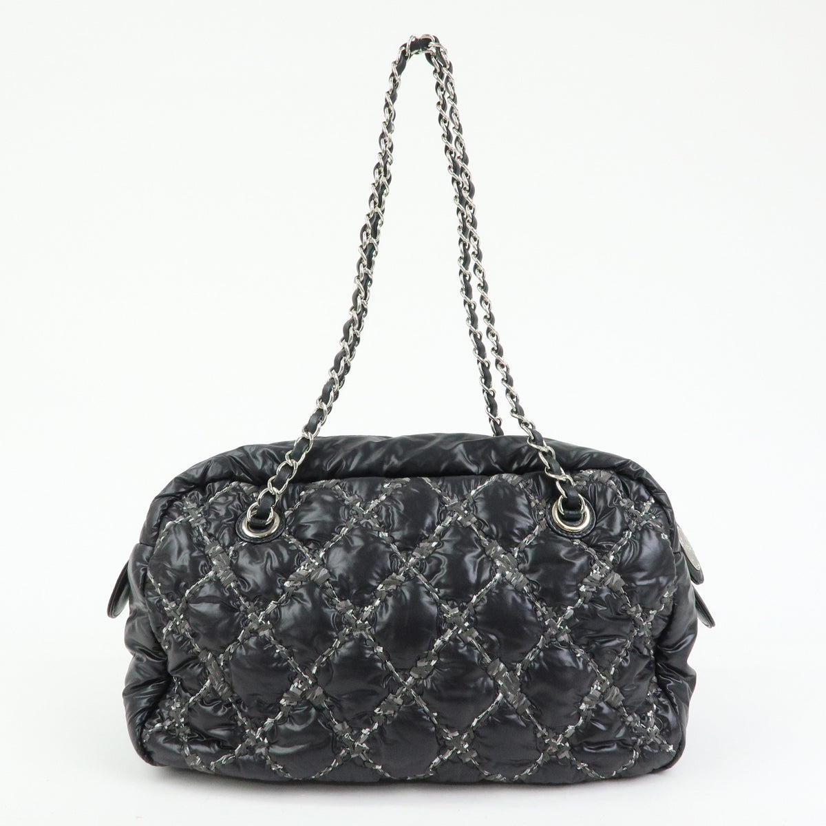 CHANEL Paris Byzance Tweed On Stitch Bowler Bag Shoulder Bag