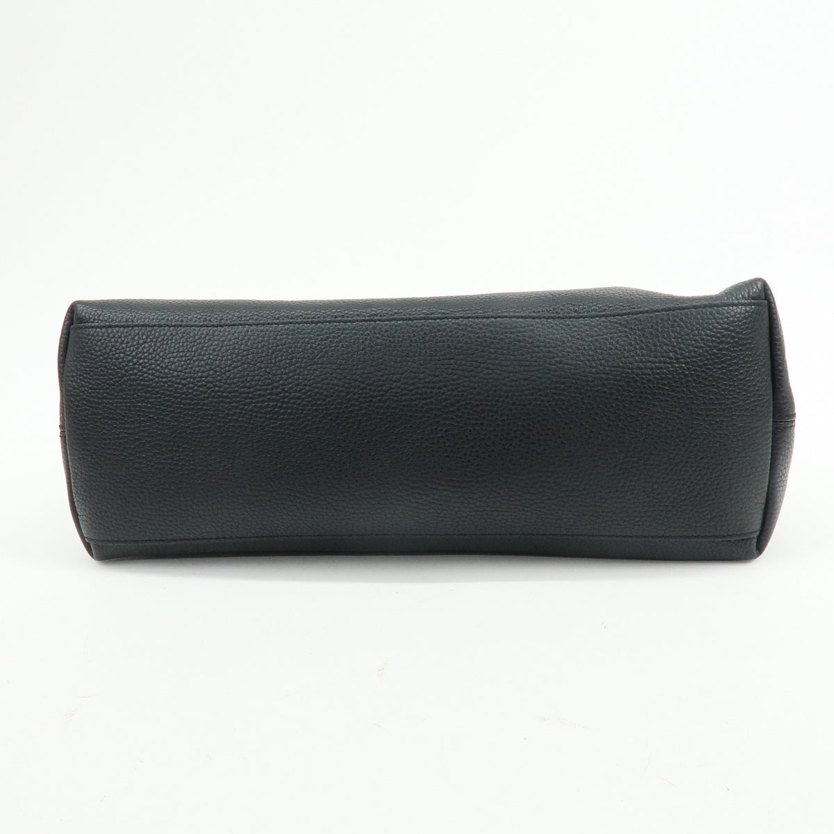 GUCCI SOHO Interlocking G Chain Leather Shoulder Bag Black 536196