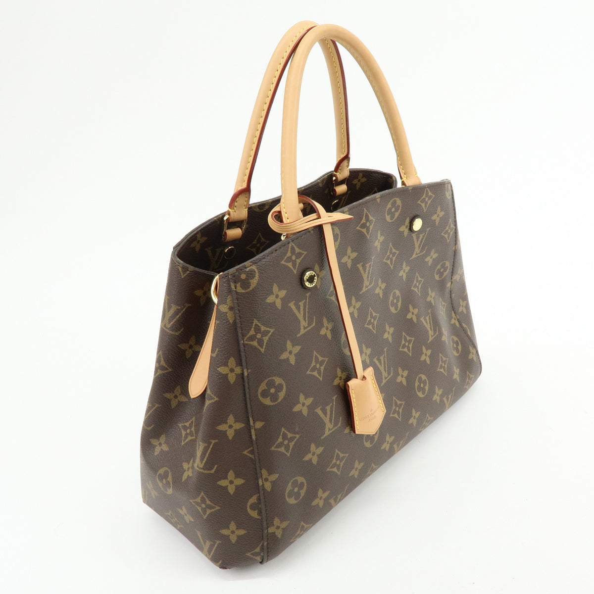 Louis Vuitton Monogram Montaigne MM 2Way Bag Hand Bag Brown M41056