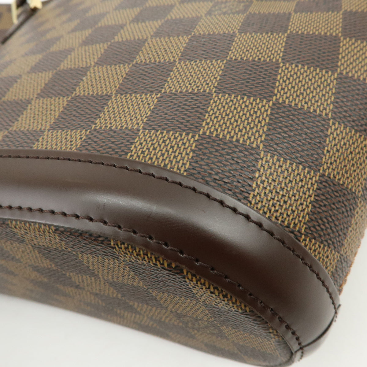 Louis Vuitton Manosque PM Damier Canvas Tote Bag Hand Bag Ebene N51121