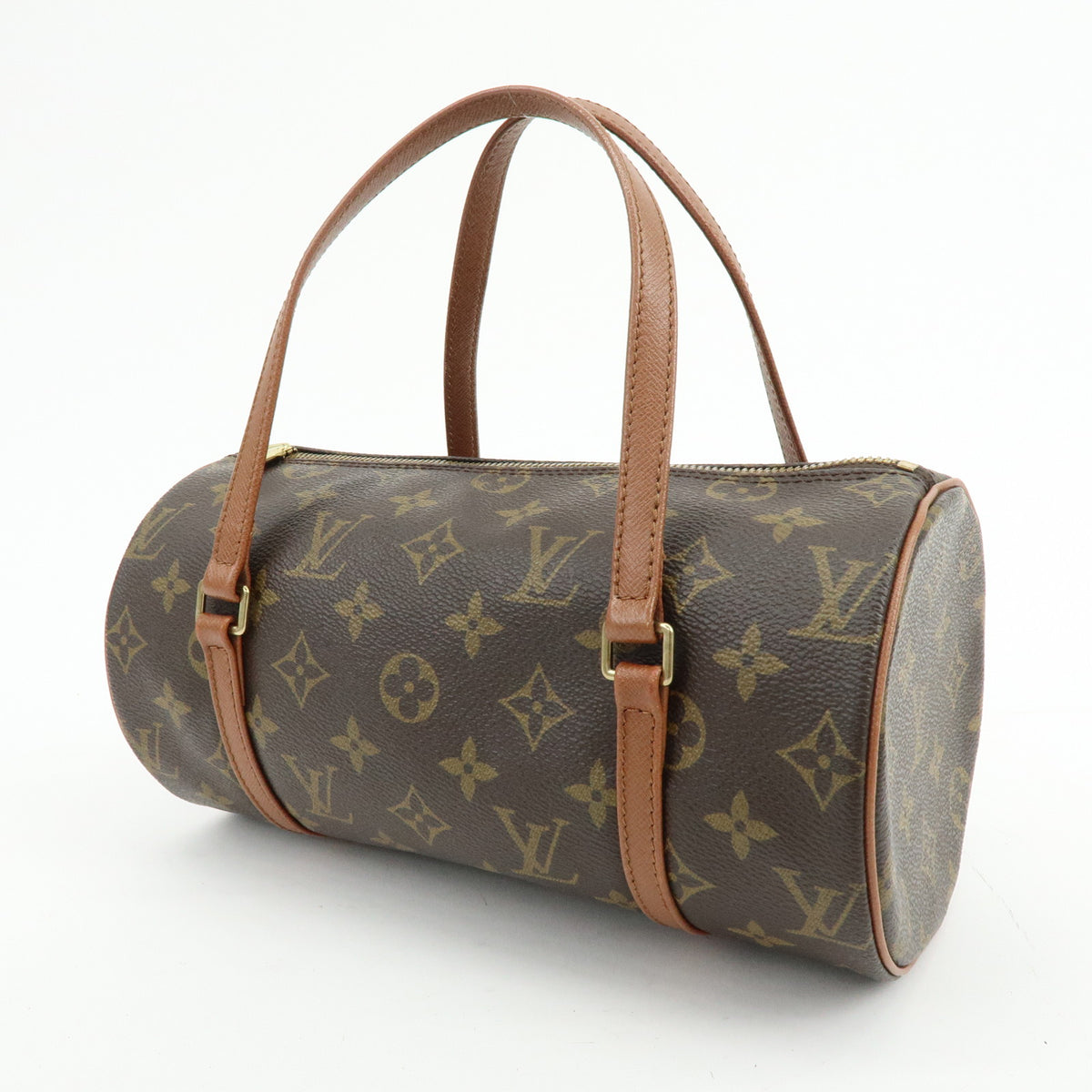 Louis Vuitton Monogram Papillon 26 Hand Bag Brown M51366