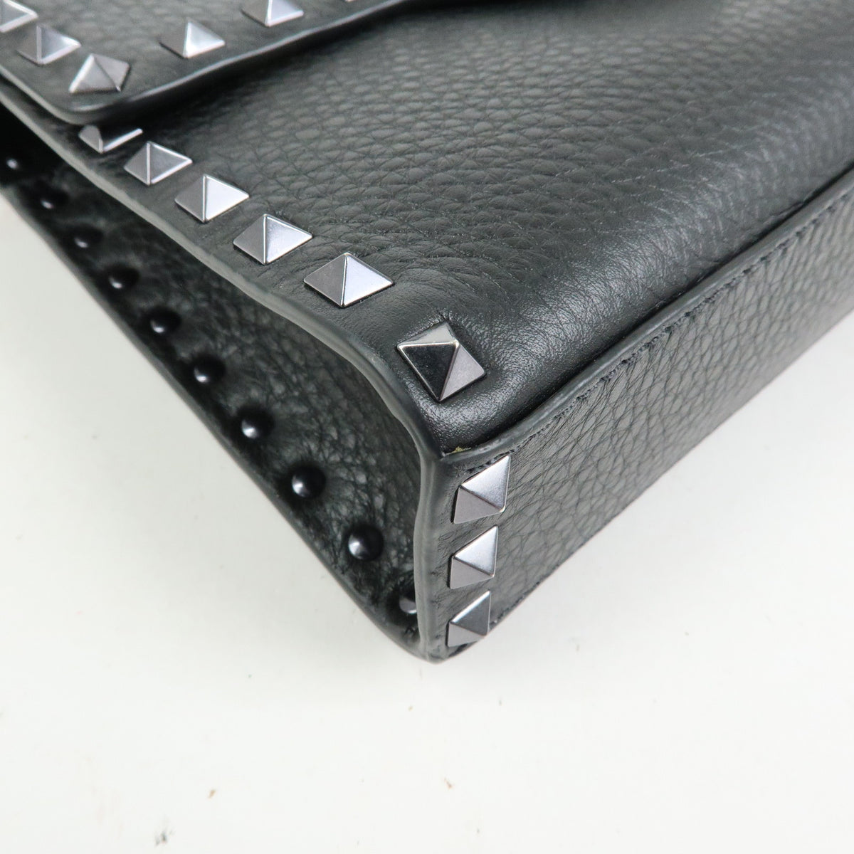 VALENTINO Rockstud Small Leather Shoulder Bag Black