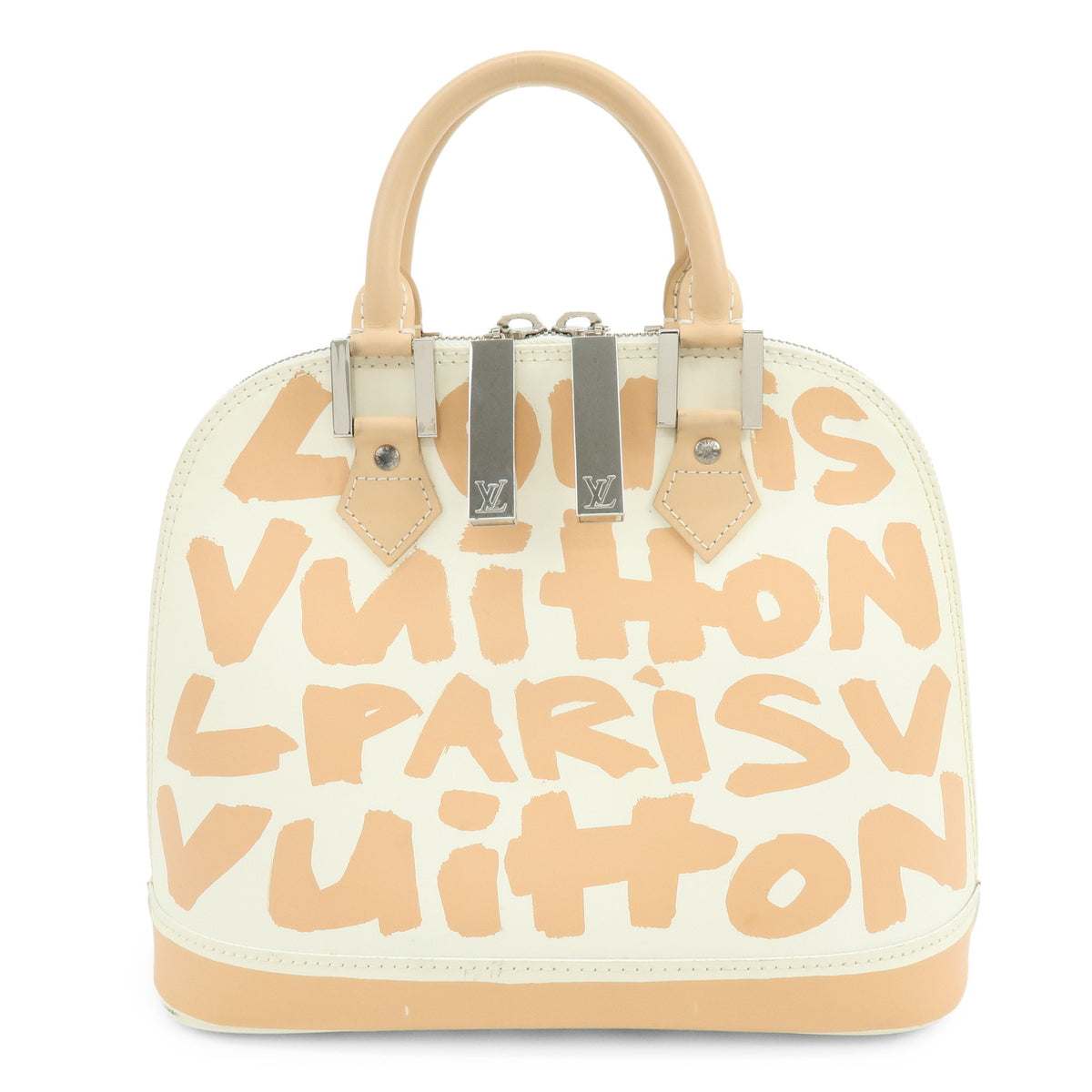 Louis Vuitton Monogram Graffiti Alma MM PVC Leather Hand Bag M92180