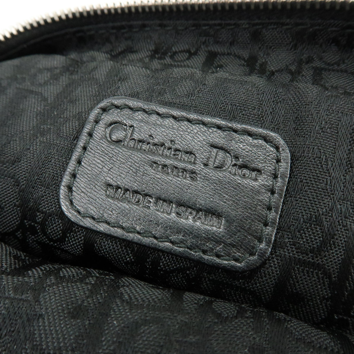 Christian Dior Lady Dior Cannage Accessory Pouch Makeup Bag Black