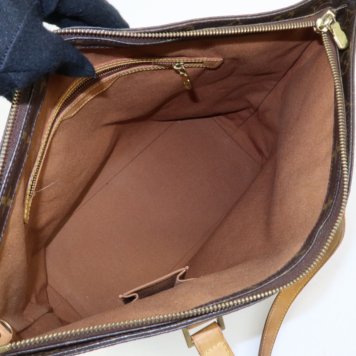Louis Vuitton Monogram Cabas Mezzo Tote Bag Shoulder Bag Brown M51151