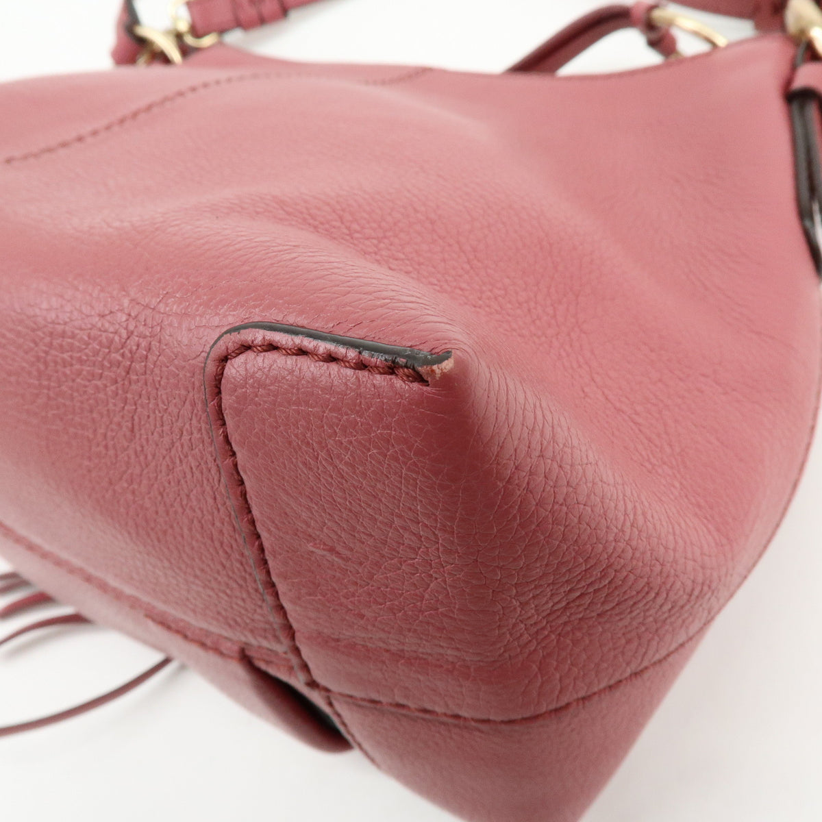 Chloe See by Chloe Joan Leather Suede Small 2Way Bag Crossbody Bag Pink