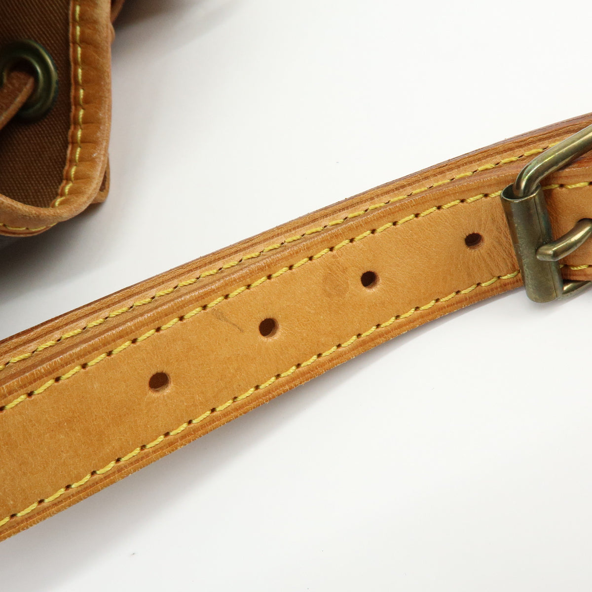 Louis Vuitton Monogram Noe Canvas Leather Shoulder Bag Brown M42224
