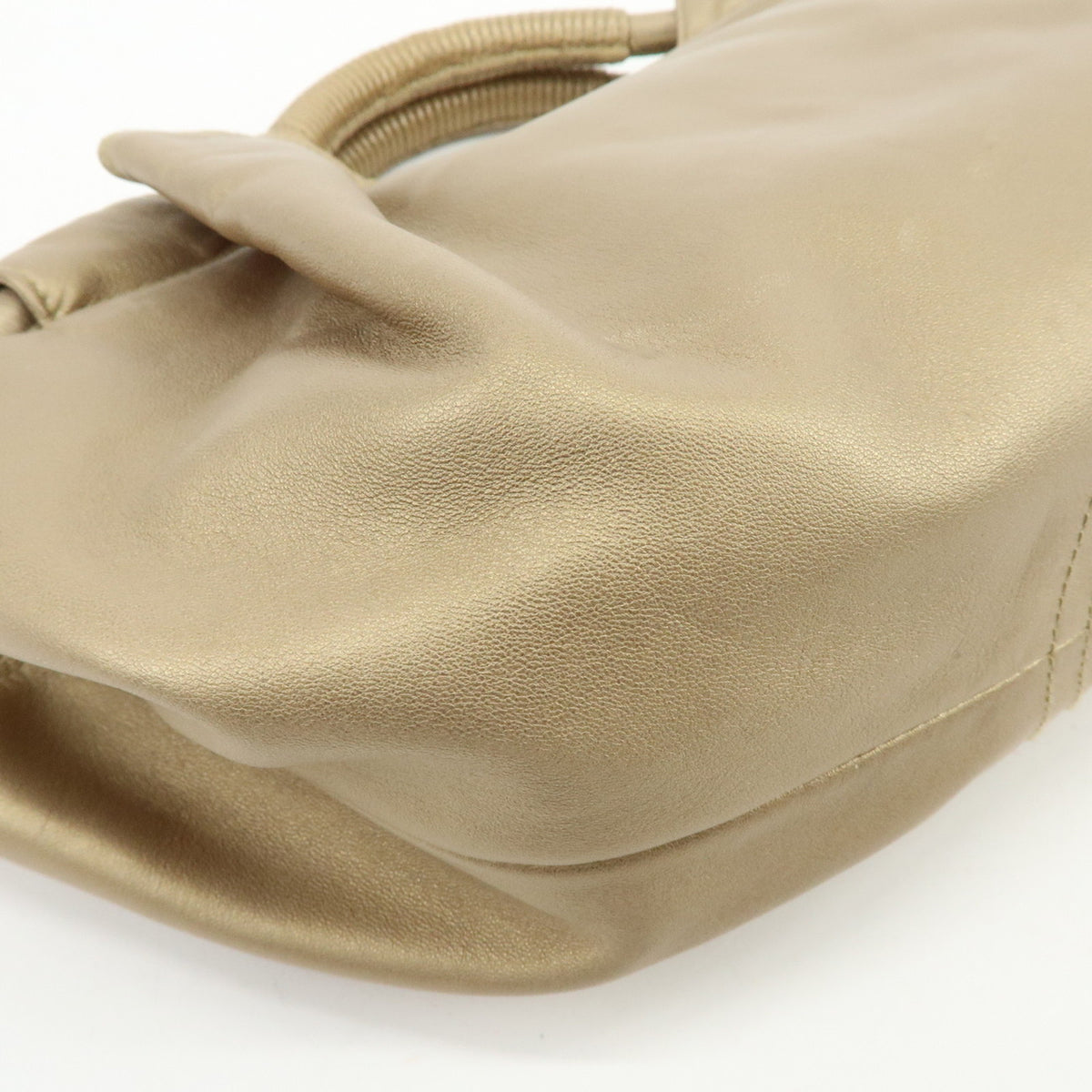 LOEWE Anagram Nappa Aire Leather Hand Bag Tote Bag Gold