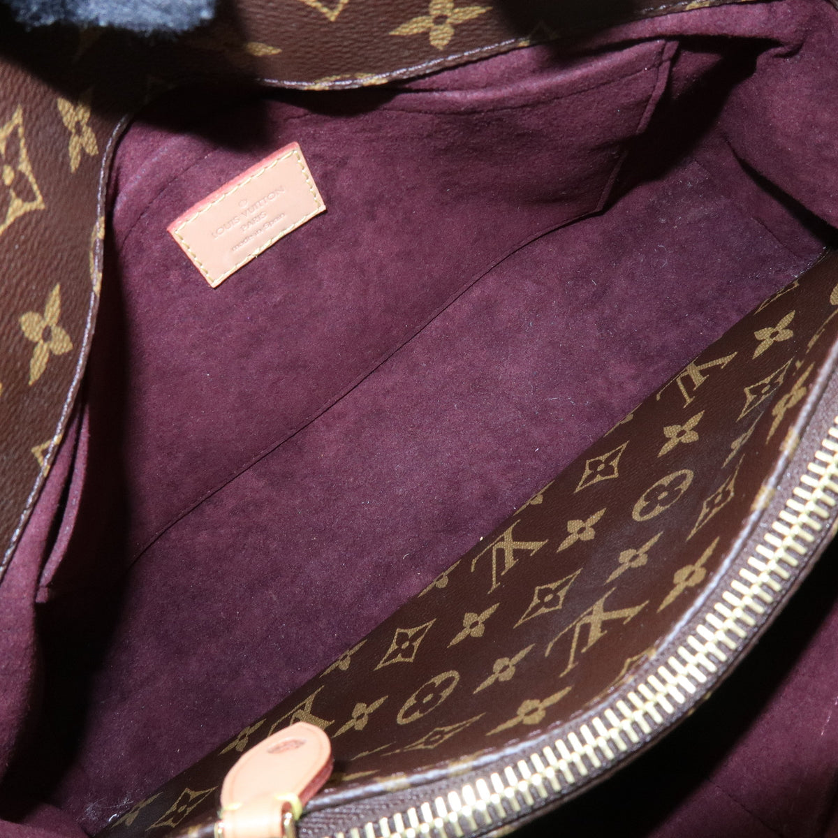 Louis Vuitton Monogram Montaigne MM 2Way Bag Hand Bag Brown M41056