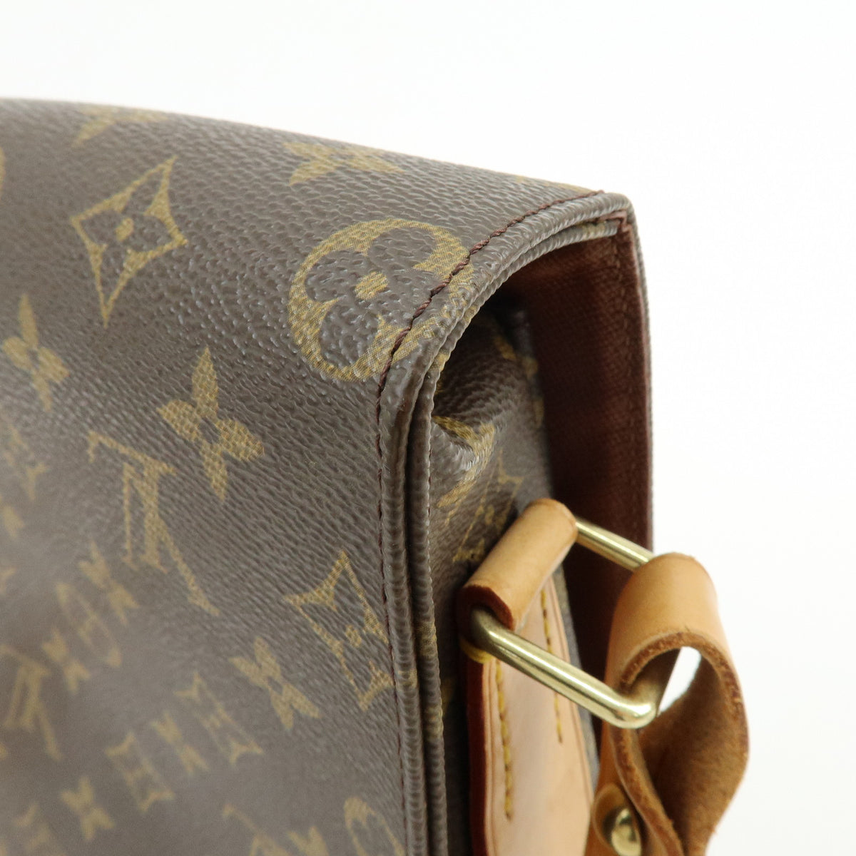 Louis Vuitton Monogram Cartouchiere GM Crossbody Bag Brown M51252