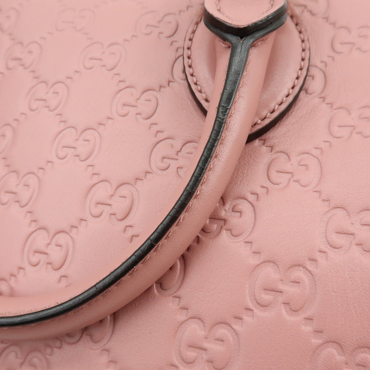 GUCCI Guccissima Leather 2Way Shoulder Bag Hand Bag Pink 453573