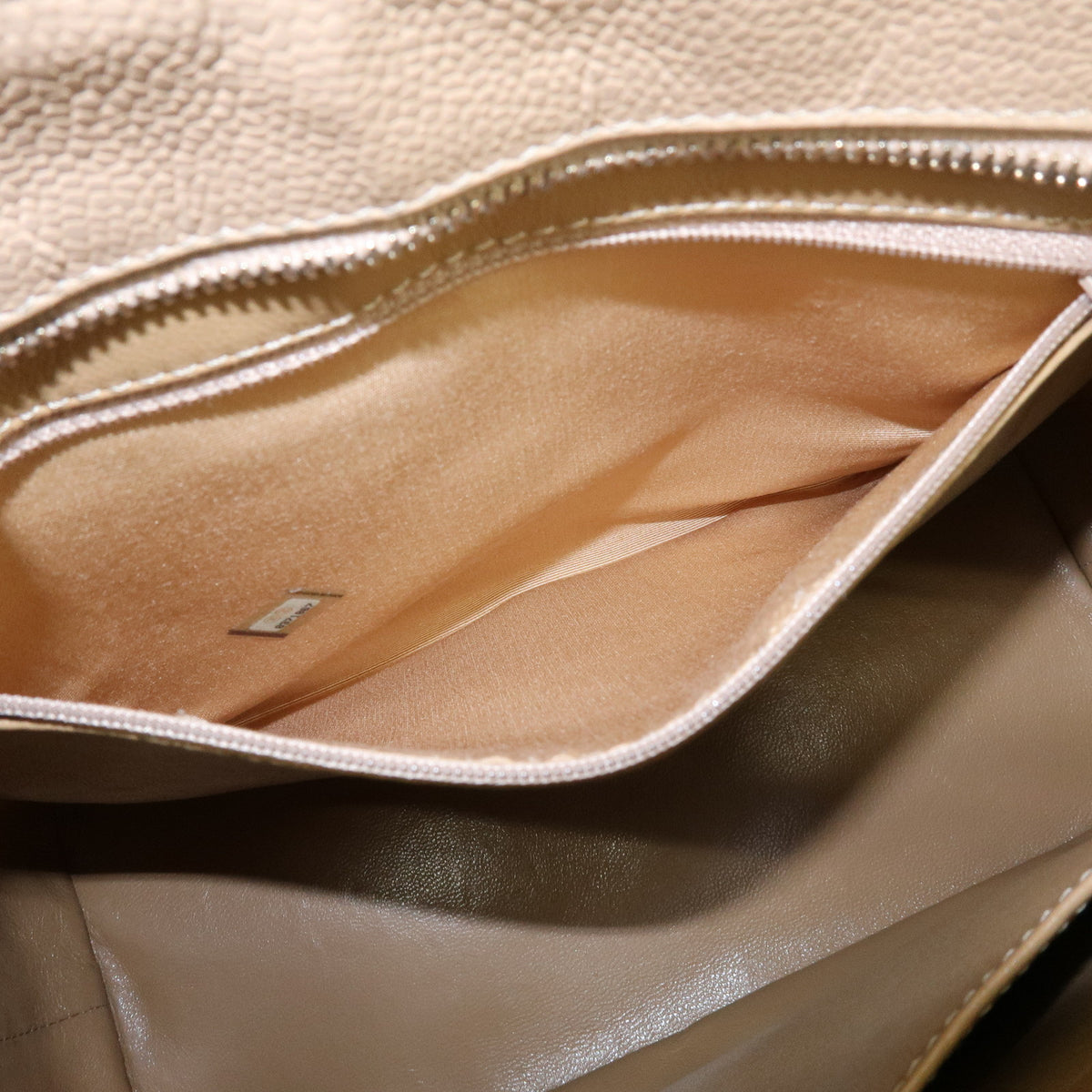 CHANEL Medallion Matelasse COCO Mark Tote Bag Hand Bag Beige A01804
