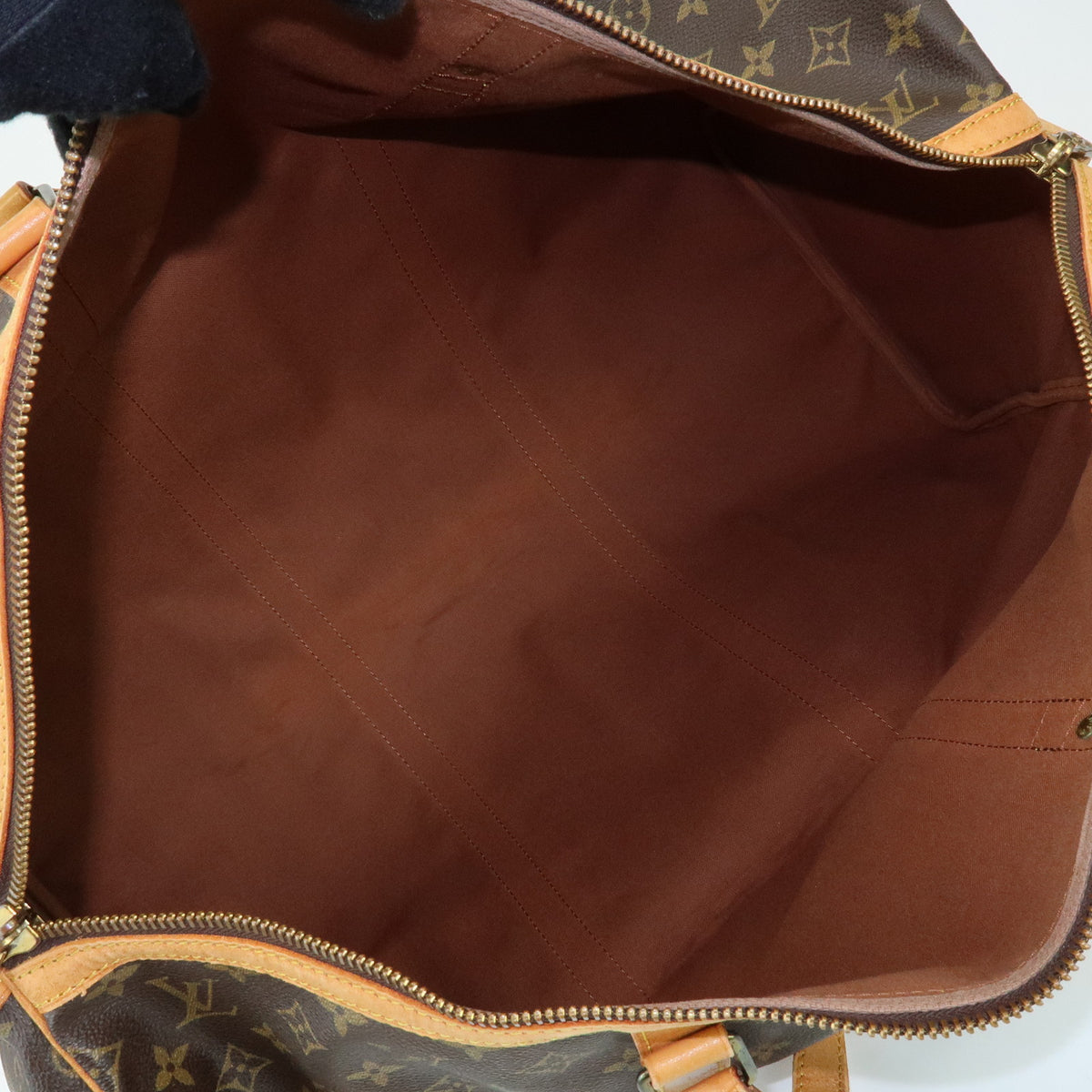 Louis Vuitton Monogram Sac Souple 55 Boston Bag Brown M41622