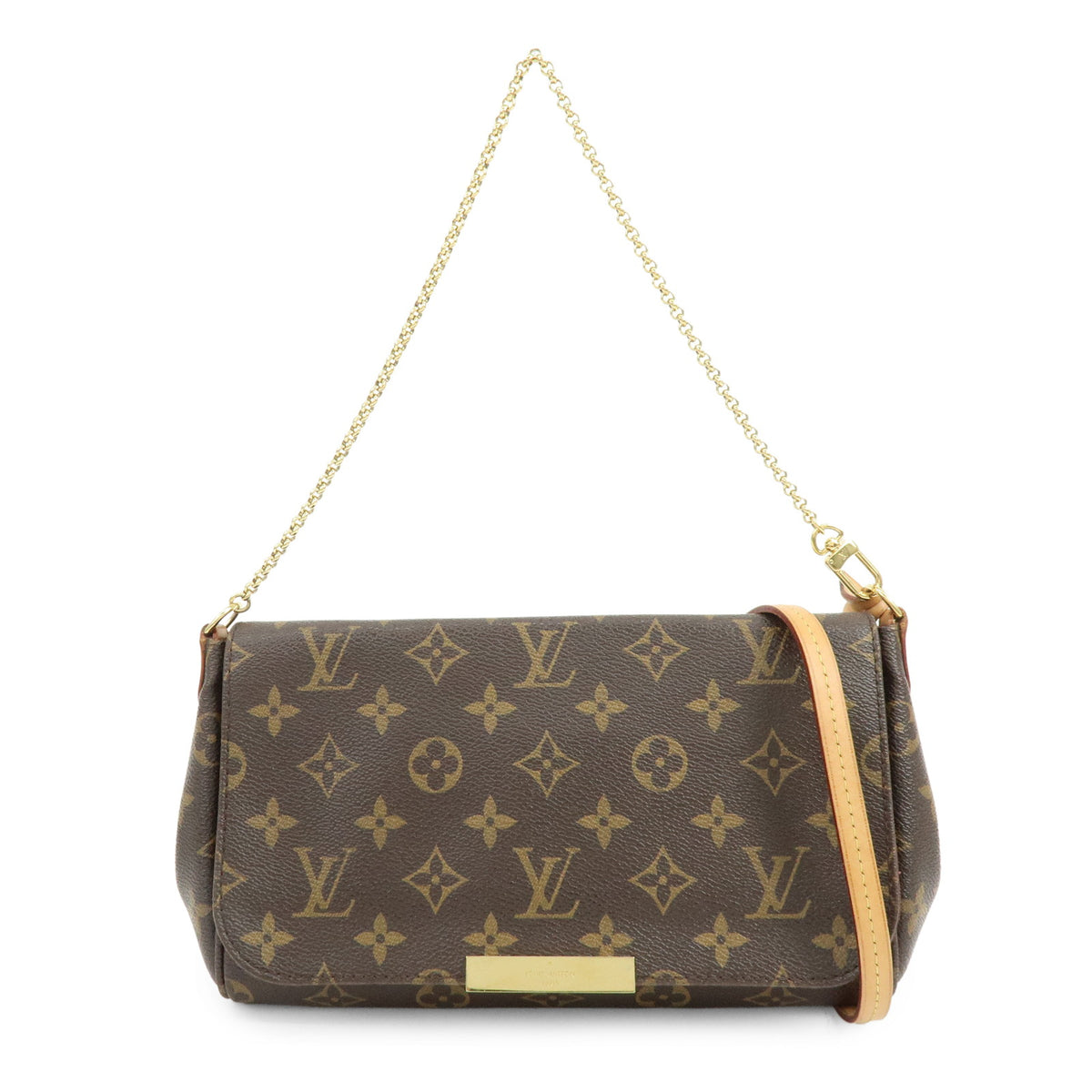 Louis Vuitton Monogram Favorite MM 2Way Bag Shoulder Bag Brown M40718