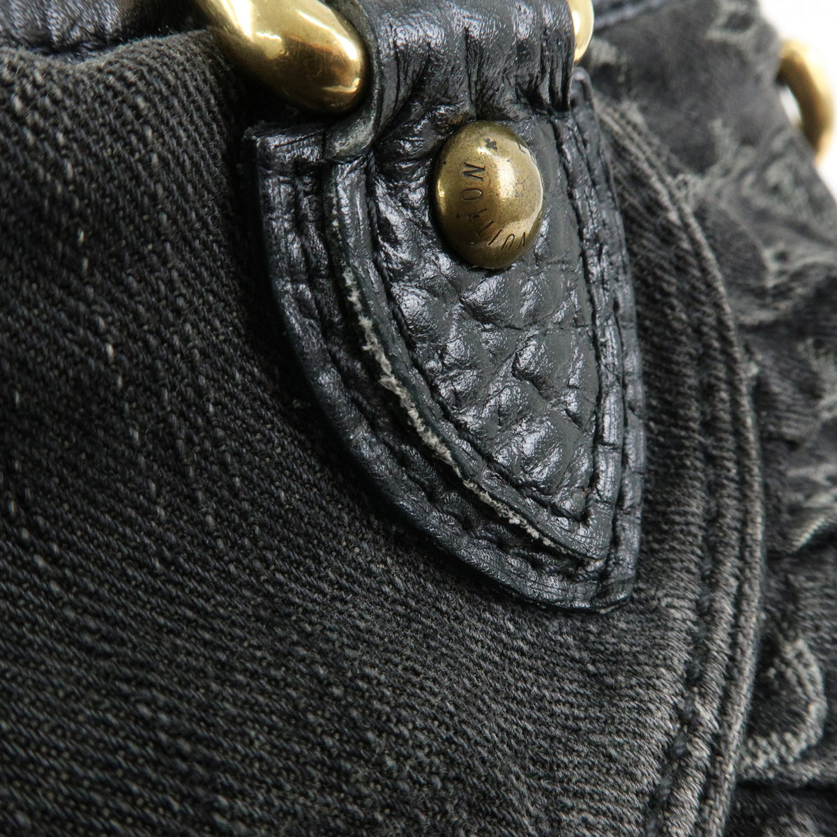 Louis Vuitton Monogram Denim Neo Cabby GM 2Way Bag Hand Bag Noir M95352