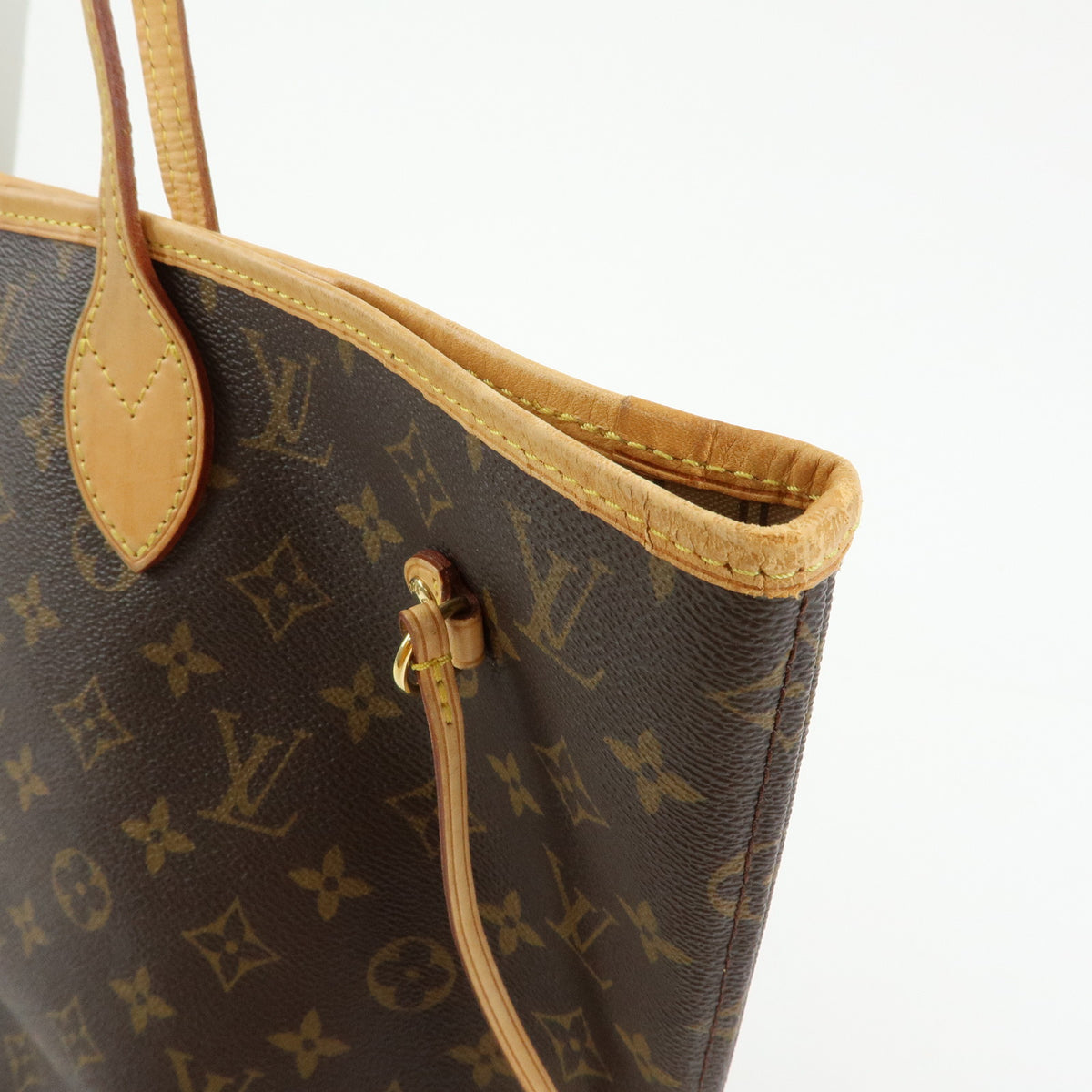 Louis Vuitton Monogram Neverfull MM Tote Shoulder Bag Brown M40156