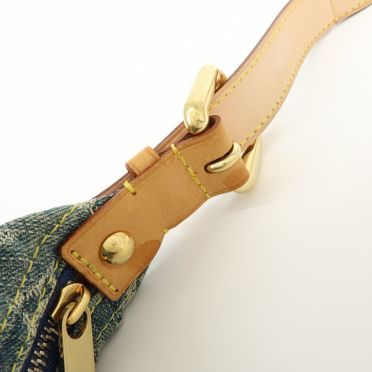 Louis Vuitton Monogram Denim Baggy PM 2Way Shoulder Bag Blue M95049 Lot