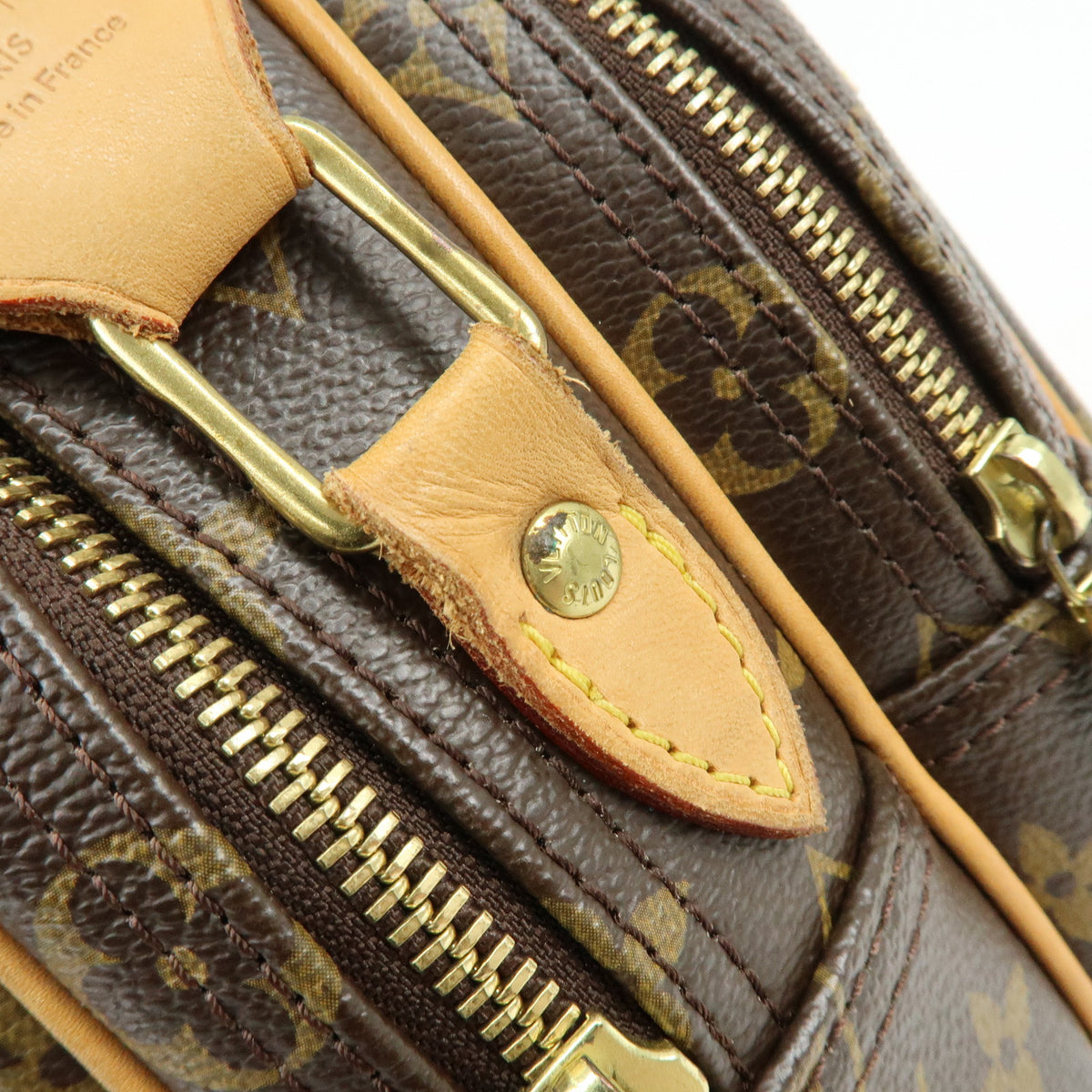 Louis Vuitton Monogram Reporter PM Shoulder Crossbody Bag Brown M45254
